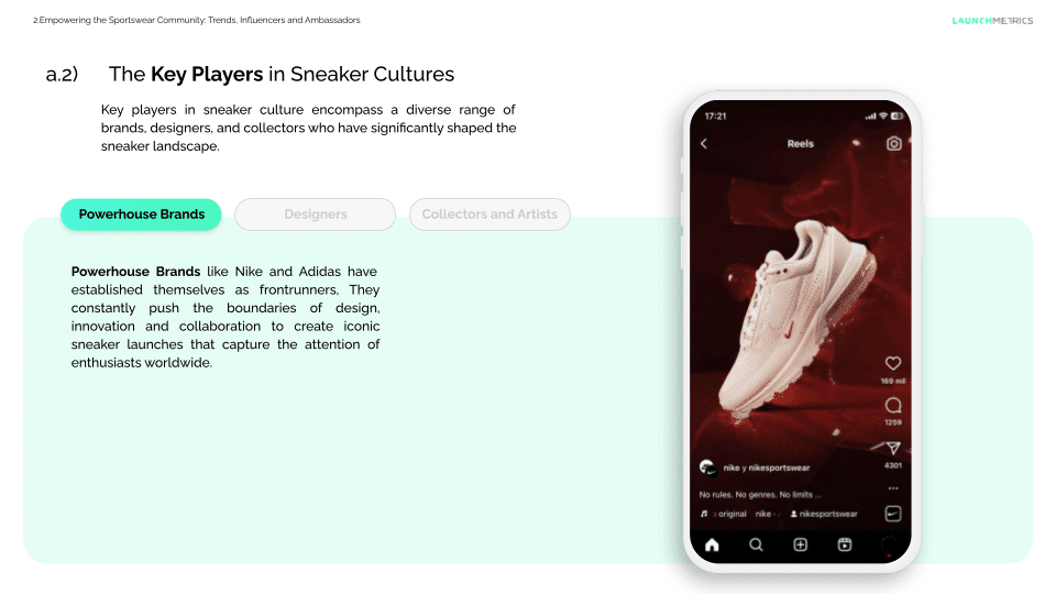 sneaker culture page from the sportswear industry analysis 