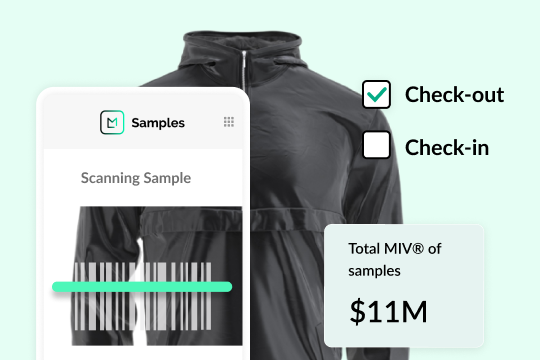 sample management product screen