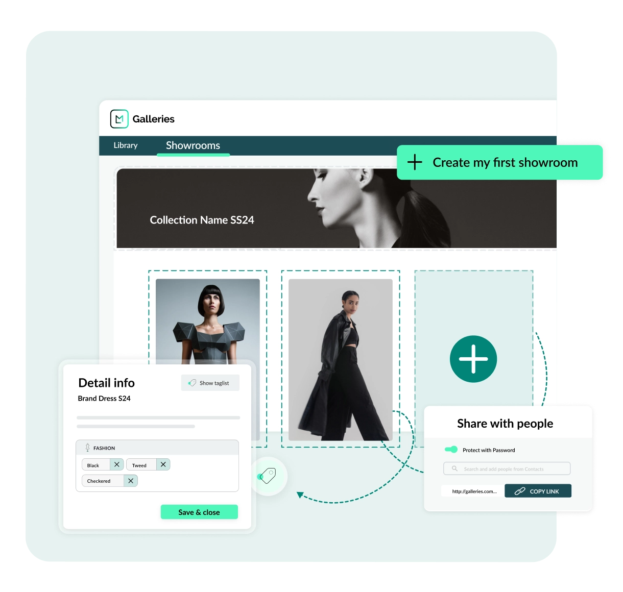 drag and drop digital showroom