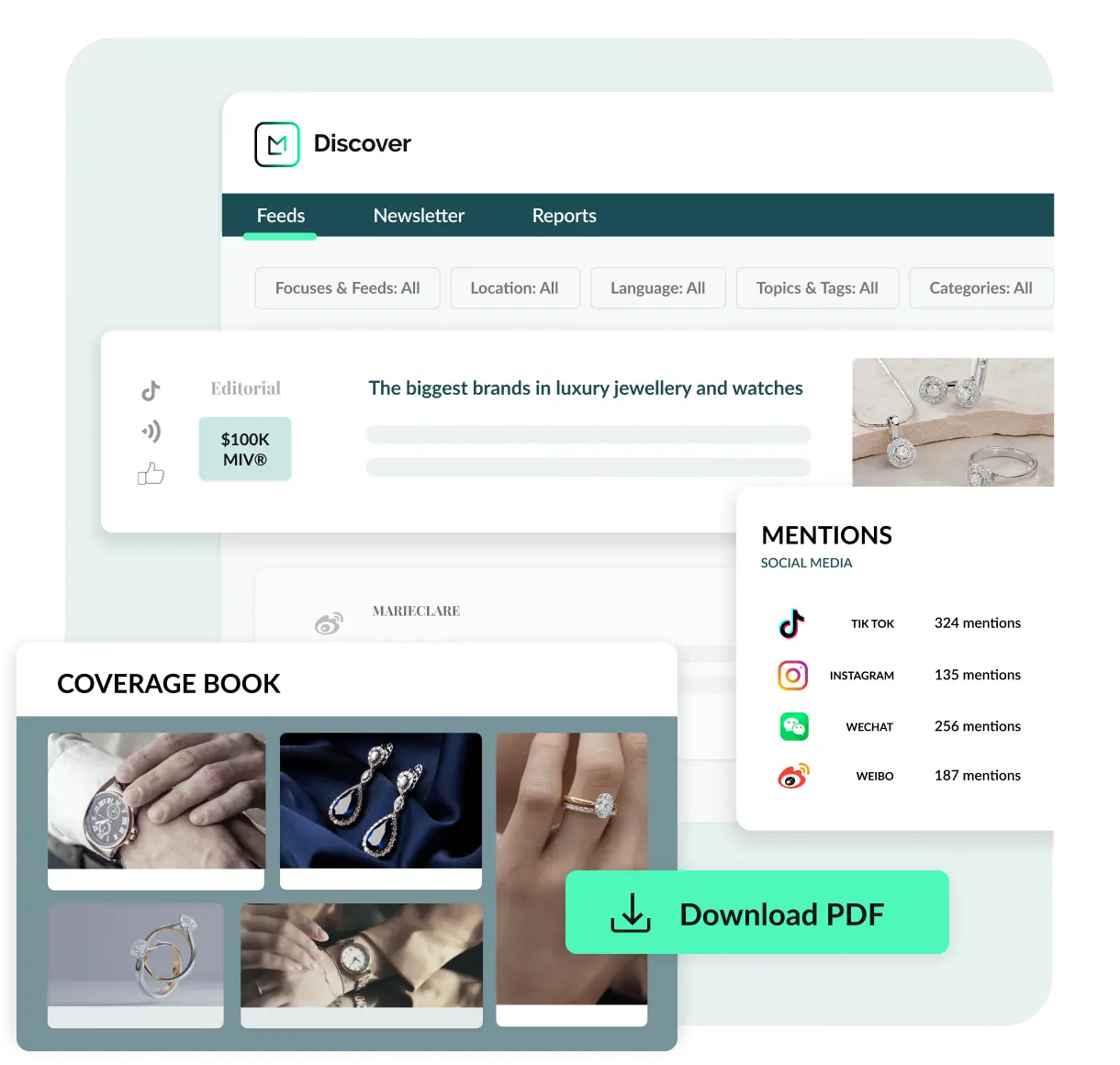 media monitoring feature of the watch marketing sofware