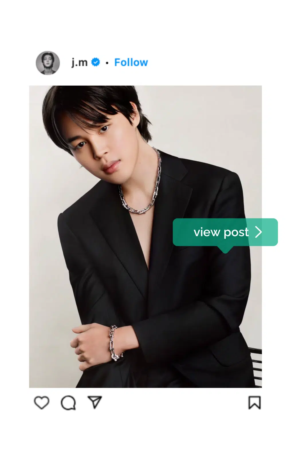 instagram post from tiffany successful jewelry digital campaign