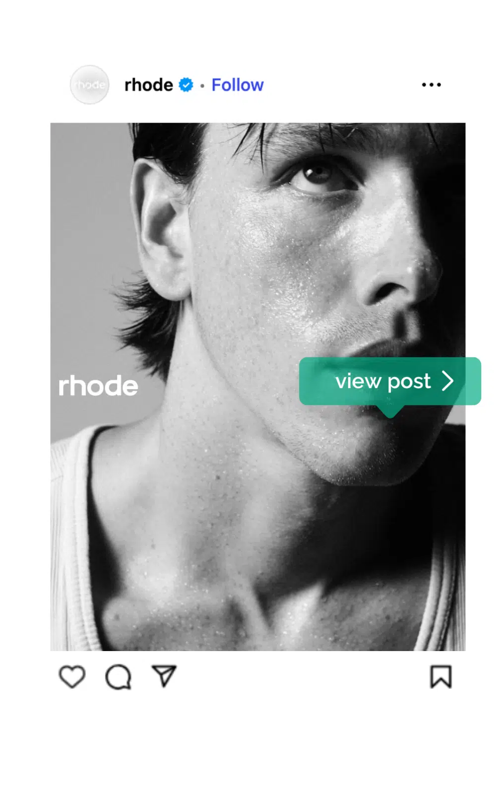 Rhode harrison instagram post