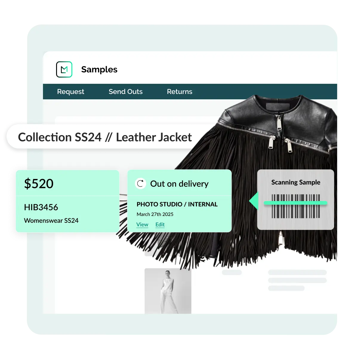 sample tracking software showing sample scanning feature